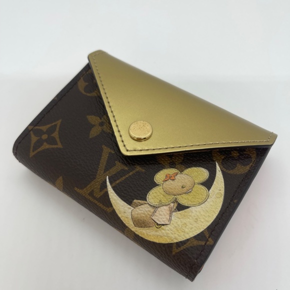 Louis Vuitton Monogram Vivienne Card Holder Pouch Gold - Picture 4 of 7